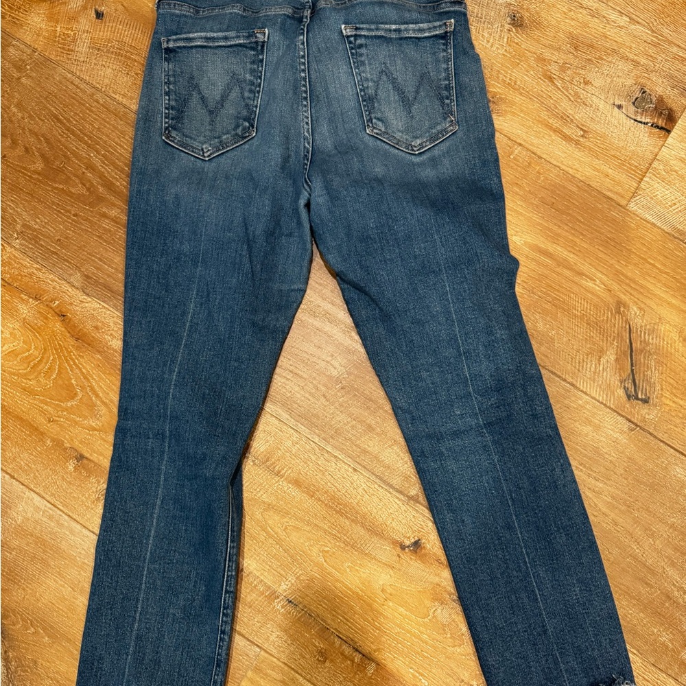 MOTHER the mid rise dazzler ankle fray-opposites attract - Picture 4 of 5